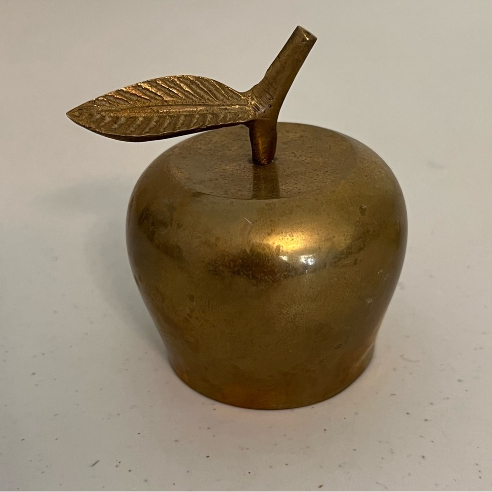 Vintage Brass Apple Bell